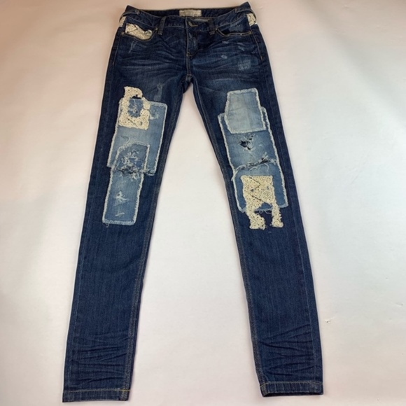 Free People Haynes Patchwork Jeans Straight leg - Picture 3 of 6